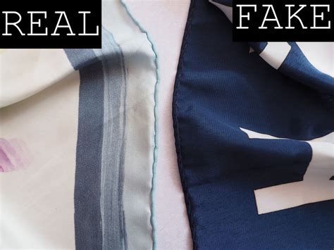 real vs fake silk scarf.